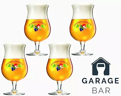 Set Of 4 Brasserie D'Achouffe La Chouffe Beer Glasses 33cl Brand New • $39.81