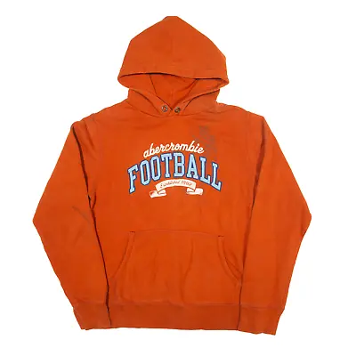 ABERCROMBIE Football USA Hoodie Orange Pullover Boys XL • £4.99