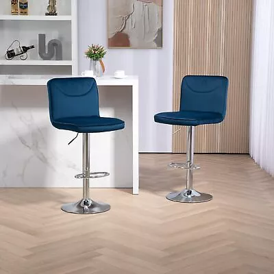 COOLMORE Bar Stools With Back And Footrest Counter Height Dining Chairs 2PC/SET • $129.29