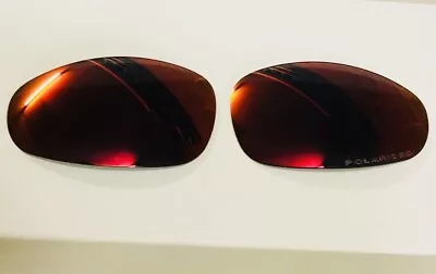 Etched Polarized Ruby Custom Mirror Replacement Lenses For Oakley Juliet • £19.99