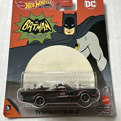 1/64 Hot Wheels Real Riders Dc Batman Classic Tv Batmobile Black • $12.99