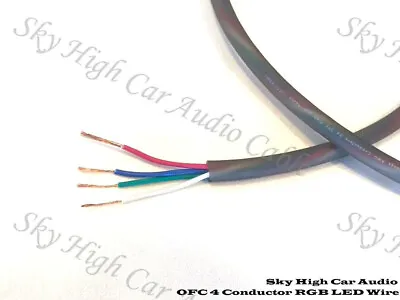 10 FT OFC 4 Conductor Sky High Wire Cable Speaker Trailer Copper LED • $9.49