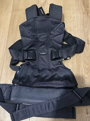Baby Bjorn Baby Carrier One Air 3D Mesh Anthracite In Excellent Condition • £68