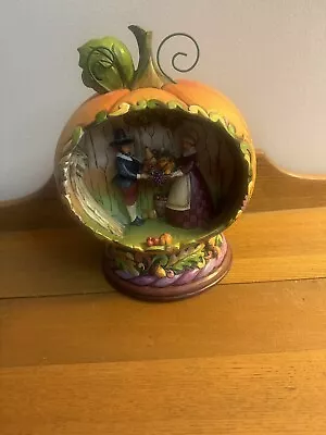 Jim Shore Blessings Of The Harvest Lighted Pumpkin Diorama • $20