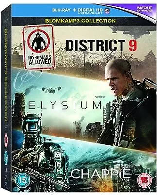 New Action 3 Pack: Chappie / District 9 + 1 (Multi Feature) (Blu-ray + Digital) • $13