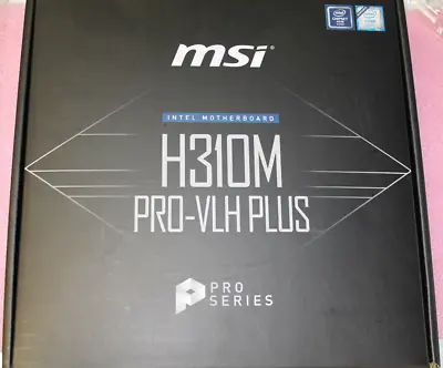 MSI PRO H310M PRO-VLH PLUS LGA 1151 Intel H310 DDR4 HDMI MATX Intel Motherboard • $83.99