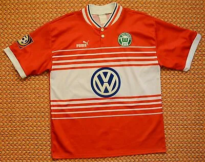 £199 • Buy 1997 - 1998 VfL Wolfsburg, Away Shirt By Puma, XL, #6 Keller Player Issue Signed