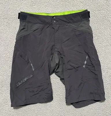 DaKine Cycling Shorts Adult Large Gray Adjustable Waist Mountain Bike Biking • $27.99