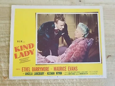 KIND LADY-11  X 14  LOBBY CARD-1951-ETHEL BARRYMOREMAURICE EVANS*15 • $10.79