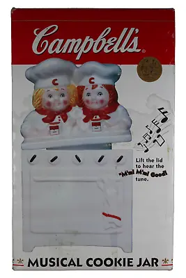 Campbell Soup Kids Ceramic Cookie Jar Benjamin & Medwin With Music With Box • $76.97