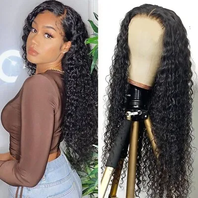 USA Human Hair Quality Wigs Womens Brazilian Human Long Curly Wavy Hair Wigs USA • $18.88