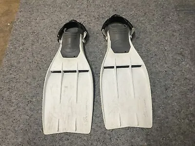 Dacor Fin Open Heel TurboFlex SP White Vented Diving Fins Large • $24.99