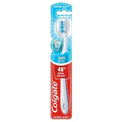 4x COLGATE 360 Sensitive Pro-Relief Extra Soft Toothbrush Gum Kind Cleans Teeth  • £18.79
