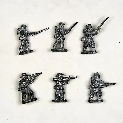Vintage 1979 Miniature 16mm Metal Soldiers Lot Of 6 Civil War Figures Minis 1124 • $23.76