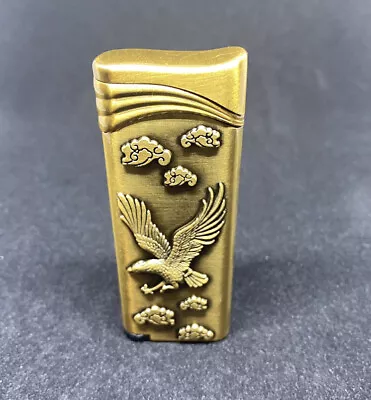 £13.99 • Buy BRASS  WINDPROOF TURBO JET FLAME Eagle 🦅 REFILLABLE GAS CIGARETTE CIGAR LIGHTER