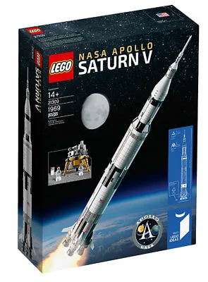 LEGO 21309 Ideas NASA Apollo Saturn V - Brand New In Box - Free Gifts Offer! • $331.48