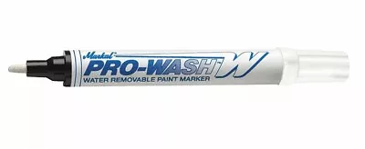NEW! 2-Pack MARKAL PRO-WASH® W PAINT MARKER WHITE 1/8” BULLET TIP 97030 • $9.99