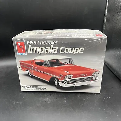 1958 Chevrolet Impala Coupe AMT 1:25 Model Kit 6548 Sealed Box • $42.46