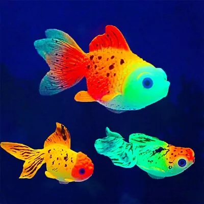 $11.94 • Buy Silicone Artificial Fish Large Simulation Luminous Fake Fish Floating Landscape
