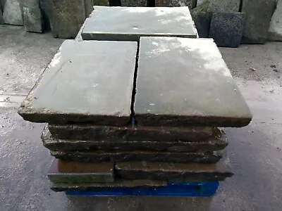 York Stone Smooth Top Quality Courtyard Slabs Flags Paving Stone 3 -5  Thicknes • £102