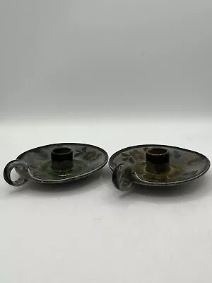 Candlestick Holders Made In Mexico Greens Set Of Two • $12