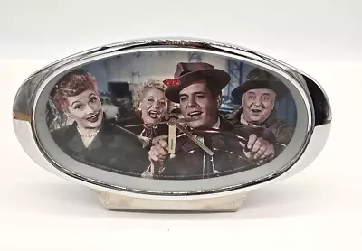  I Love Lucy  Classic Alarm Clock Wind Up Table Top Oval California Here We Come • $17.95