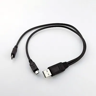 USB 2.0 A Male To Dual Micro USB Male Plug Y Splitter Adapter Data Charge Cable • $2.49