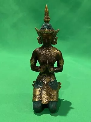 Thai Temple Guard Statue - Brass  7 Inch • $19.90