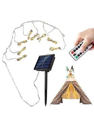 $23.49 • Buy 104 Solar LED Light Outdoor Umbrella Lamp Waterproof String Lamp Party Decor