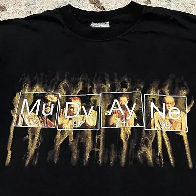 Vintage 2001 Mudvayne Periodic Table Chemistry Shirt Size Large Nu Metal Grunge • $60