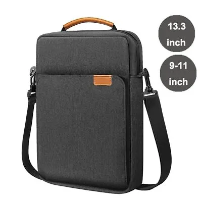 Crossbody Laptop Handbag Storage Shoulder Bag Tablet Case For IPad Galaxy Tab • £11.71