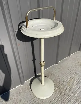 Vintage Metal Ashtray Stand With Carrying Handle • $60