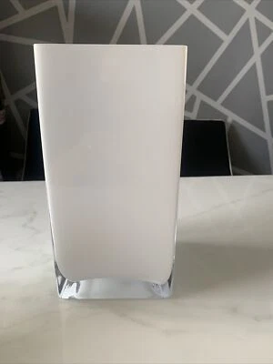 £32.99 • Buy Rectangle Handmade Cubic/square, White, Column Vase/Flower Vase 28 Cm/11 Inches