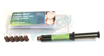 Prime-Dent Dual Cure Automix Dental Luting Cement 1 Syringe Kit A2/Natural Shade • $22.45
