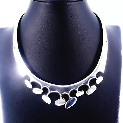 Taxco Mexico 925 Sterling Silver HEAVY 3.28 Troy Ounces Modern Necklace  • $330