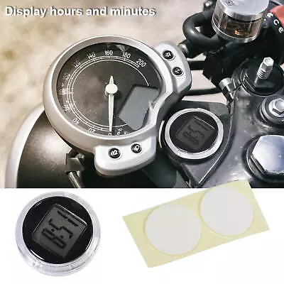 Motorcycle Digital Clock Waterproof Stick-on Dashboard Car Clock Car Mini Watch • $9.49