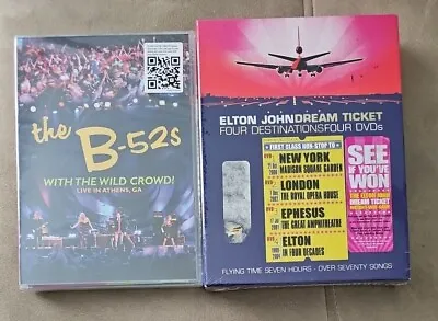 NEW The B-52s With The Wild Crowd Live Athens GA ELTON JOHN Dream Ticket DVD LOT • $29.99