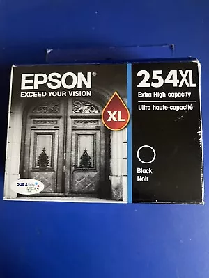 Genuine Epson 254XL Black Ink High Yield Ink Cartridge T254XL120 Expires 07/23 • $23.99