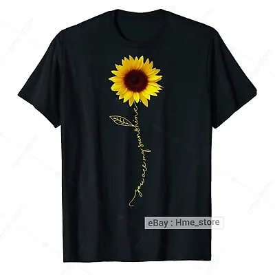 You Are My Sunshine Sunflower Hippie Life T-Shirt Hippy Lovers Good Vibes Tee • $13.95