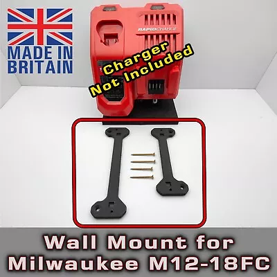 Wall Mount For Milwaukee M12-18FC Rapid Dual Battery Charger • £14.75