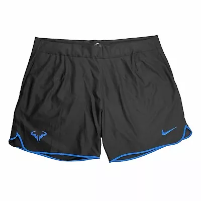 Nike Dri-Fit Rafael Nadal Rafa 7  Men's Tennis Shorts Gladiator Black Blue XL • $100