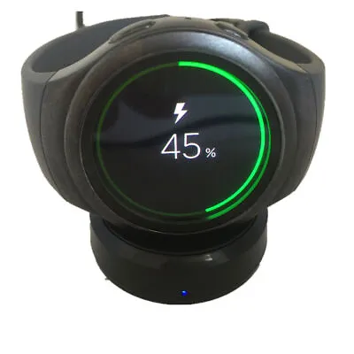 Wireless Charging Dock Charger Stand For Samsung Galaxy Gear S3 Frontier Watch • £8.09