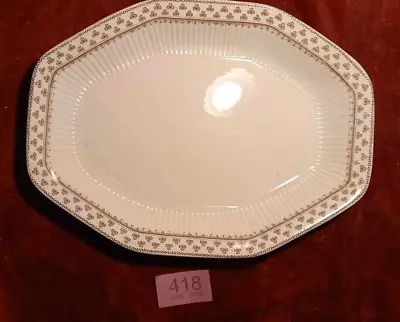 Wm Adams And Sons SHARON Real English Ironstone OCTAGONAL PLATTER 11  Shamrocks • £8.99