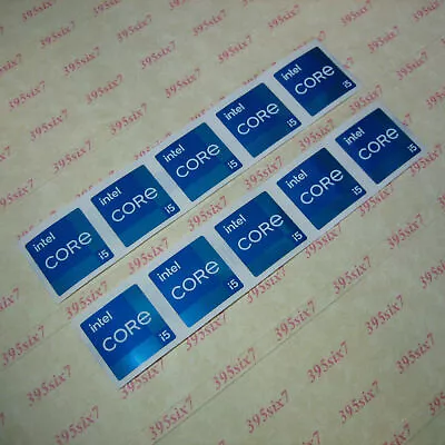 Intel Core I5 Sticker 11Gen X 10 PCS (#202202211651) • $8.10