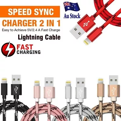 USB Fast Charging Charger Cable For IPhone 13 12 Mini 11 14 Pro Max XR 8 7 Plus • $4.99