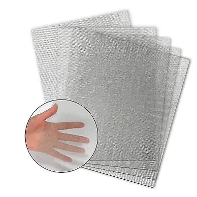 4 PSC 20 Wire MeshSturdy Metal Mesh Sheets For DIY Projects 304 Stainless Steel • $12.15