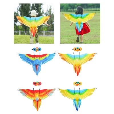 £10.13 • Buy Kids Bird Costume Set, Parrot Feather Cape With Headband, Halloween Costume