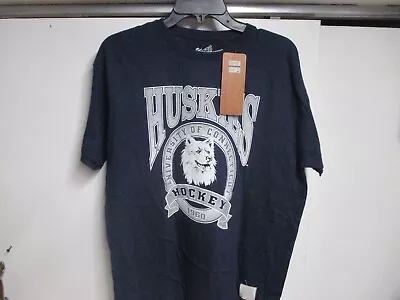 Uconn (huskies Hockey) Mens (retro Brand) Short Sleeve T Shirt (large) Nwt Navy • $14.99