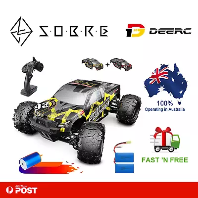 DEERC 300E RC Car High Speed Remote Control Car 1:18 Scale 4WD Monster Truck • $229.95