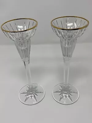 Mikasa Golden Tiara Crystal Candlesticks (2) • $25